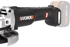 Угловая бесщёточная аккумуляторная шлифмашина Worx 115 мм, 20В, 4Ач х1, ЗУ 2А WX813