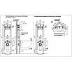 Комплект Weltwasser 10000010642 унитаз Heimbach 041 GL-WT + инсталляция + кнопка Amberg RD-BL