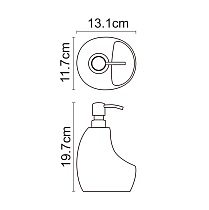 Дозатор жидкого мыла WasserKRAFT K-8099 с емкостью для губки