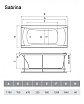 Акриловая ванна Relisan Sabrina 170x70 см Гл000024804