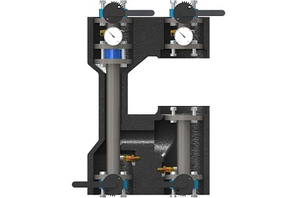 Насосная группа ELSEN прямая, фланцевая DN 50 PN10, без насоса EFG50.010