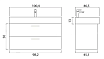 Тумба с раковиной Creto Tivoli 100 см Bamenda