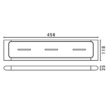 Полка Art&Max Platino AM-E-3982AL хром