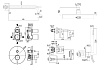 Душевой набор Paffoni Light KITLIG015HGSP006 душ 22.5 см, брашированное медовое золото