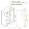 Душевая дверь RGW Passage PA-114-Gb 150x195, прозрачное, брашированное золото 030811415-16