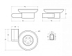 Мыльница подвесная Cezares STYLUS-SODS-01 хром