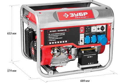 Бензиновый генератор Зубр ЗЭСБ-6200-ЭА
