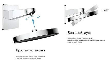 Душевой набор Vincea Inspire VSFW-433TI3CH термостат, хром