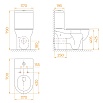 Унитаз-компакт RGW SW-05 безободковый, с микролифтом 67420105-01