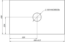 Столешница Allen Brau Priority 70 см graphite, 1.31009.G