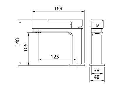 Смеситель для раковины Grossman Style 510.K35.05.100 хром