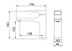 Смеситель для раковины Grossman Classic 510.K35.04.420 графит сатиновый