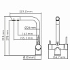 Смеситель для кухни WasserKRAFT A8357, под фильтр, белый матовый