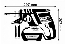 Аккумуляторный перфоратор Bosch GBH 36 V-LI Compact 0.611.903.R02