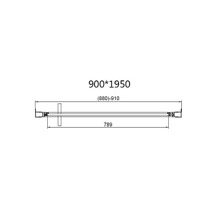 Душевой уголок Vincea Slim 8mm VSR-4SLP9090CLB 90x90 черный, прозрачный