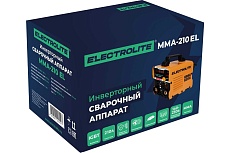 Сварочный инверторный аппарат Electrolite mma-210 EL 210 А, 140-250 В, 4 мм электрод, дисплей 6342