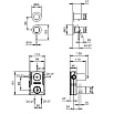 Смеситель для душа Fantini Nostromo 50 13 G489B черный матовый (на 3 потока)