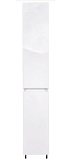 Шкаф пенал Style Line Даллас Люкс Plus 30 см с б/к, белый глянец СС-00000452