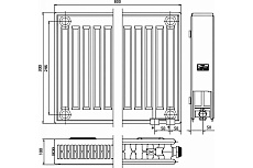 Радиатор Kermi otop FTV 22, 100х300х800, X2 Inside, R, RAL 9016 белый FTV220300801R2Y