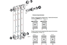 Стальной трубчатый радиатор отопления Rifar TUBOG антрацит TUB 2180-08-DV1-AN