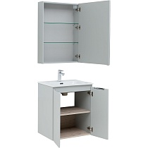 Мебель для ванной Aquanet Алвита New 60 см 2 дверцы, серый