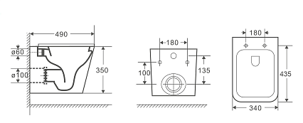 Комплект Weltwasser 10000010463 унитаз Gelbach 041 GL-WT + инсталляция + кнопка Amberg RD-WT