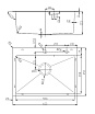 Кухонная мойка D&K 60 см DKS604506 графит