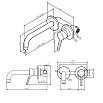 Смеситель для раковины Am.Pm X-Joy S F85B72622 черный матовый