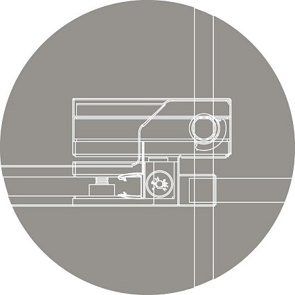 Душевая дверь Cezares SLIDER-B-1-80/90-GRIGIO-BORO 80/90x195, серая, брашированное золото