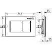 Кнопка смыва AQUAme AQM4102W белый