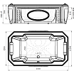 Акриловая ванна Fra Grande Фонтенбло 210x120 встраиваемая