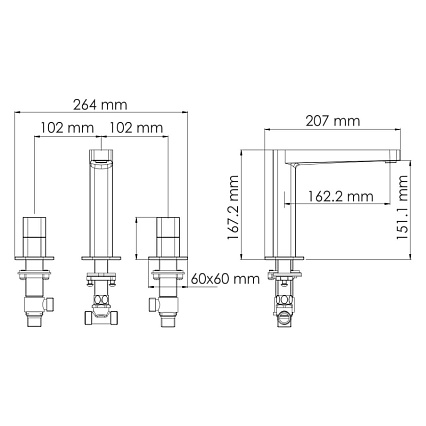 Смеситель для раковины WasserKRAFT Nuthe 9135, черный матовый