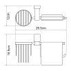 Держатель туалетной бумаги WasserKRAFT Leine K-5059WHITE с освежителем