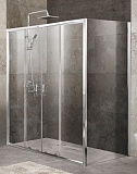 Душевой уголок BelBagno Unique 150-180x100 прозрачный, хром