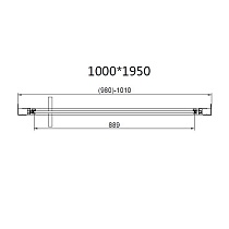 Душевой уголок Vincea Slim 8mm VSR-4SLP9010CL 100x90 хром, прозрачное