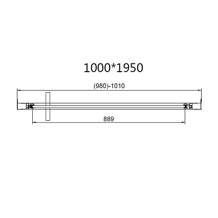 Душевой уголок Vincea Slim 8mm VSR-4SLP9010CL 100x90 хром, прозрачное