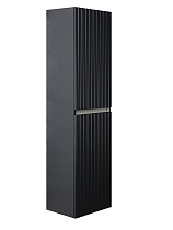 Шкаф пенал Art&Max Elegant 40 см Черный матовый AM-ELEGANT-1500-2А-SO-NM-LED