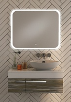 Зеркало Руно Руан 100x80 см с подсветкой, ЗЛП2483