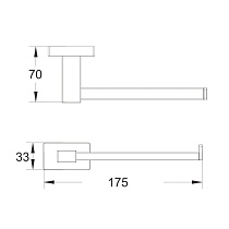 Держатель туалетной бумаги Belz B90303-2 черный