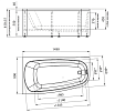 Акриловая ванна Радомир Рона 148х80 L 1-01-0-1-1-342