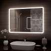 Зеркало Континент Demure Led 80x60 см с подсветкой, часами ЗЛП769