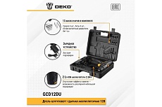 Ударная аккумуляторная дрель-шуруповерт Deko GCD12DU SET4 063-4038