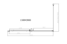 Душевой уголок Vincea Dice VSR-4D1013CLGM 130x100 оружейная сталь, стекло прозрачное