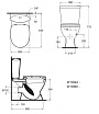 Унитаз-компакт Ideal Standard Oceane Junior W909001 с сиденьем