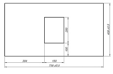 Столешница Allen Brau Priority 80 см graphite, 1.31010.G