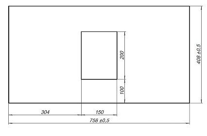 Столешница Allen Brau Priority 80 см graphite, 1.31010.G