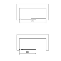 Шторка для ванны Vincea VSB-6E900CL-L 90x140 левая, хром, прозрачное