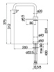 Смеситель для раковины Nobili Velis VE125158/3FLP Diamond smoke