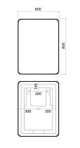 Зеркало Iddis Cloud X 60x80 см с подсветкой CLX6000i98