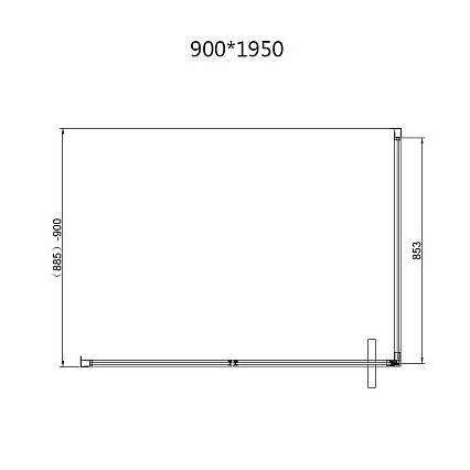 Душевой уголок Vincea Slim 8mm VSR-4SLP9012CLB 120x90 черный, прозрачный